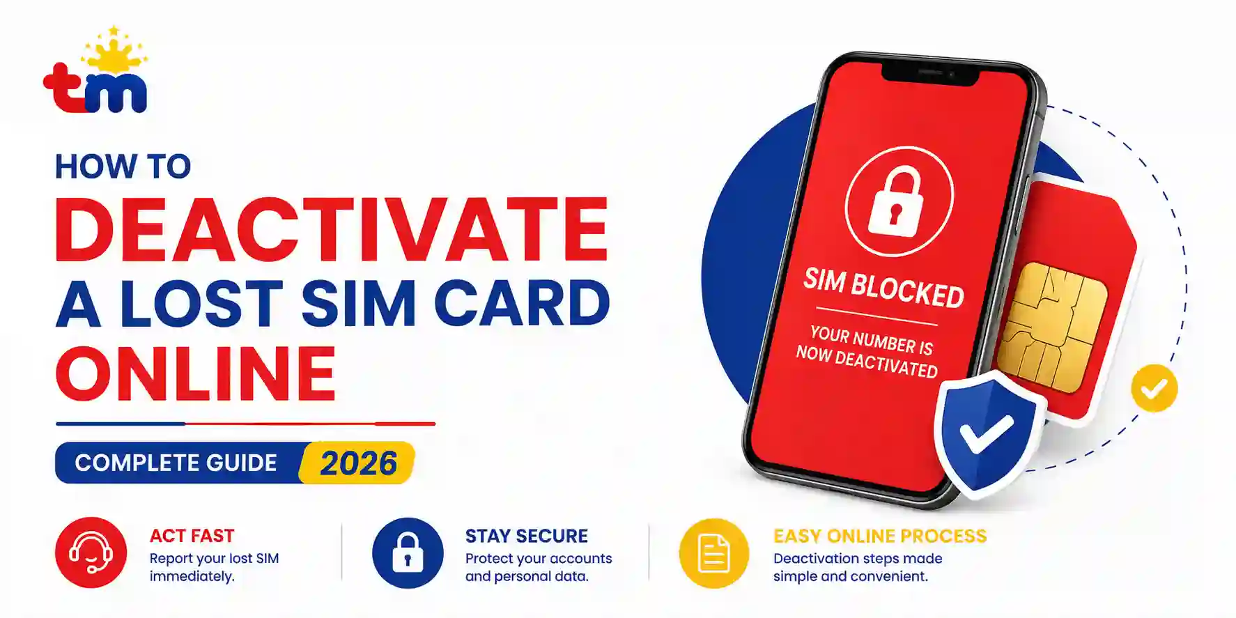 Guide to deactivate a lost SIM card